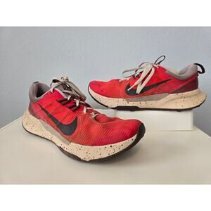 Nike Juniper Trail Men's 10 Red/Brown Speckled Midsole Trail Running Shoes Comfy